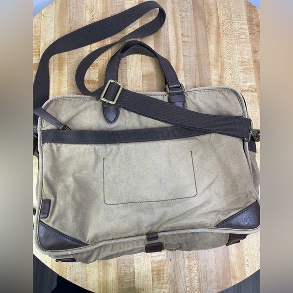 Fossil VTG Tan and Brown Men's Briefcase - Picture 1 of 16